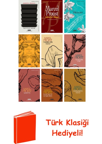 Marcel Proust 9 Kitap Seti + Türk Klasiği Hediye