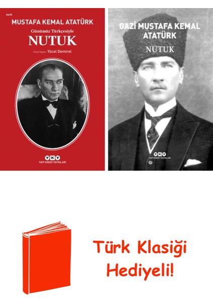 Gazi Mustafa Kemal 2 Kitap Seti + Türk Klasiği Hediye