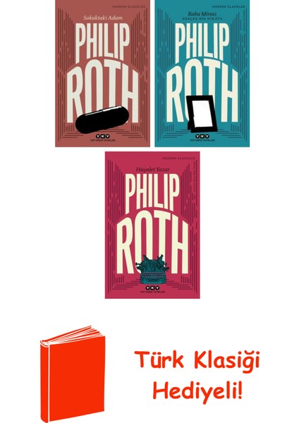 Philip Roth 3 Kitap Seti + Türk Klasiği Hediye
