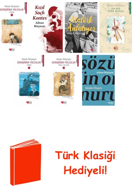 Adnan Binyazar 7 Kitap Seti + Türk Klasiği Hediye
