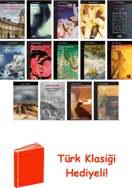 Amin Maalouf 14 Kitap Seti + Türk Klasiği Hediye