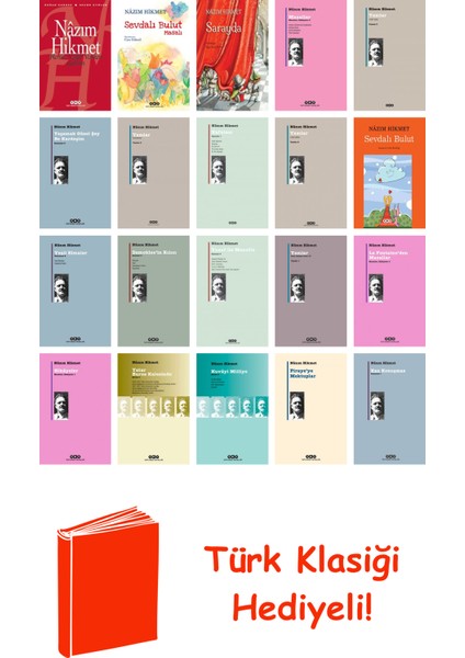 Nâzım Hikmet 20 Kitap Seti + Türk Klasiği Hediye