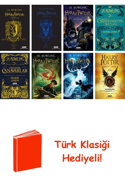 J.k. Rowling 8 Kitap Seti + Türk Klasiği Hediye