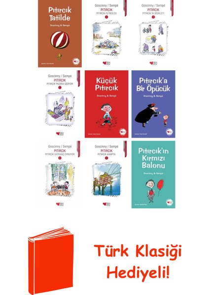 René Goscinny 9 Kitap Seti + Türk Klasiği Hediye