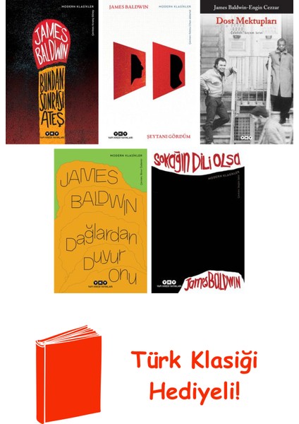 James Baldwin 5 Kitap Seti + Türk Klasiği Hediye