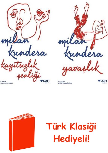 Milan Kundera 2 Kitap Seti + Türk Klasiği Hediye