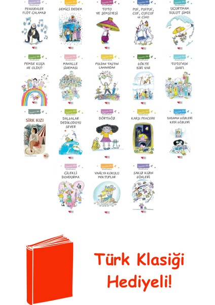 Sevim Ak 18 Kitap Seti + Türk Klasiği Hediye