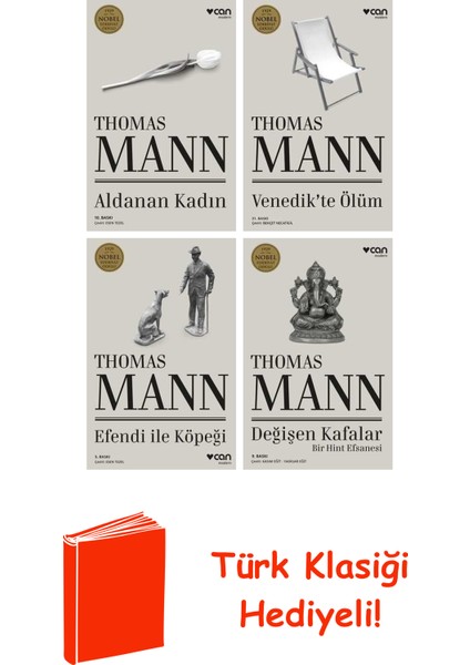 Thomas Mann 4 Kitap Seti + Türk Klasiği Hediye