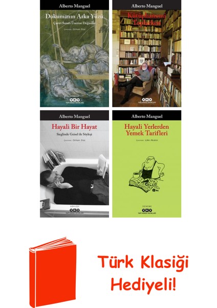 Alberto Manguel 4 Kitap Seti + Türk Klasiği Hediye