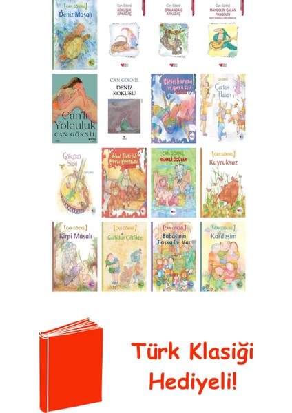 Can Göknil 16 Kitap Seti + Türk Klasiği Hediye
