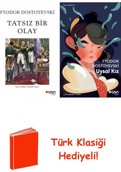 Fyodor Dostoyevski 2 Kitap Seti + Türk Klasiği Hediye