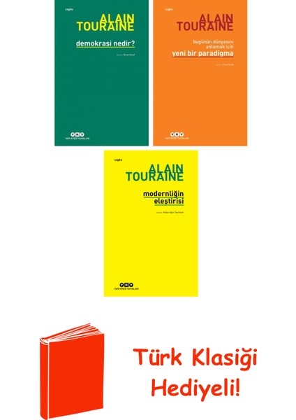 Alain Touraine 3 Kitap Seti + Türk Klasiği Hediye