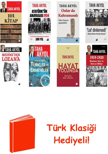 Taha Akyol 8 Kitap Seti + Türk Klasiği Hediye