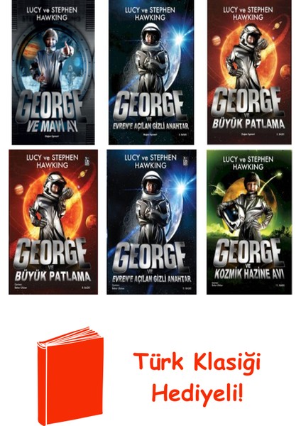 Lucy ve Stephen Hawking 6 Kitap Seti + Türk Klasiği Hediye