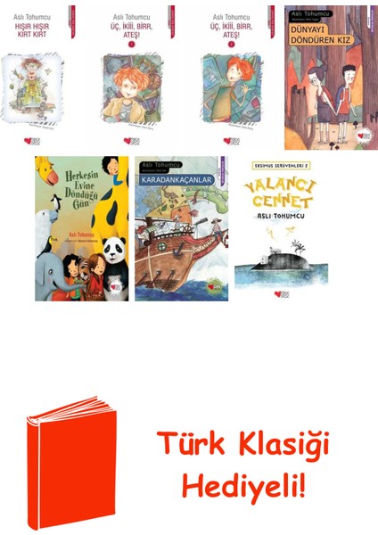 Aslı Tohumcu 7 Kitap Seti + Türk Klasiği Hediye