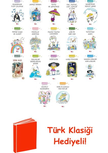 Sevim Ak 17 Kitap Seti + Türk Klasiği Hediye
