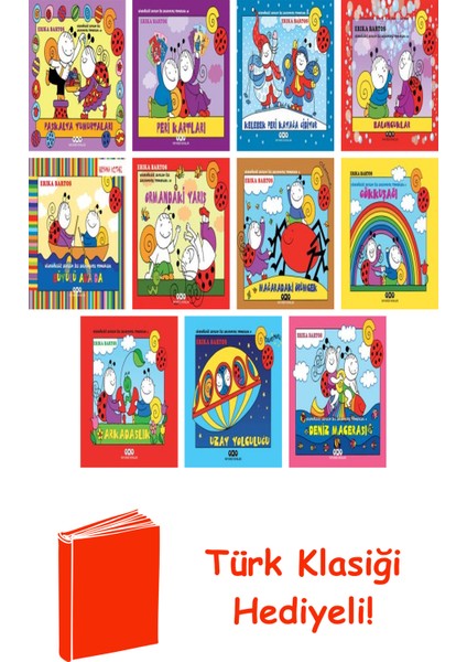 Erika Bartos 11 Kitap Seti + Türk Klasiği Hediye