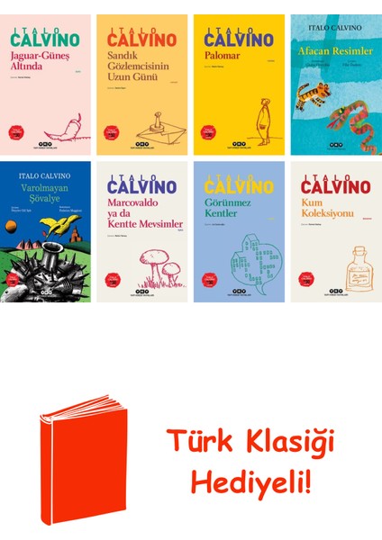 Italo Calvino 8 Kitap Seti + Türk Klasiği Hediye