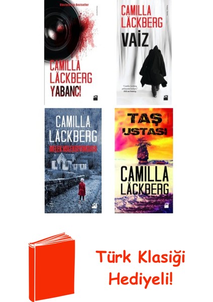 Camilla Läckberg 4 Kitap Seti + Türk Klasiği Hediye