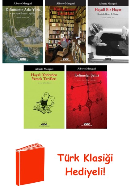 Alberto Manguel 5 Kitap Seti + Türk Klasiği Hediye