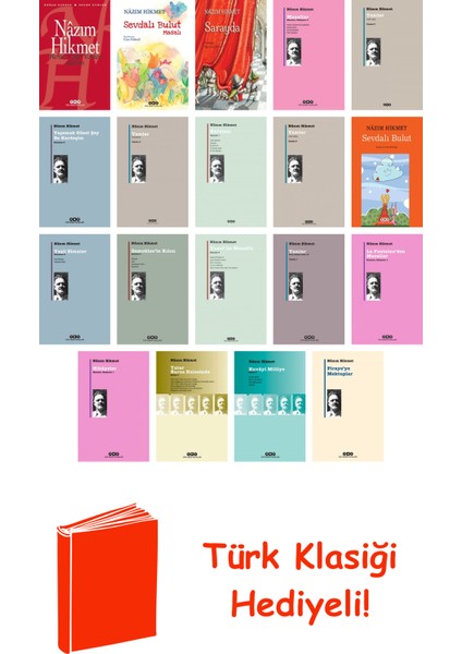 Nâzım Hikmet 19 Kitap Seti + Türk Klasiği Hediye