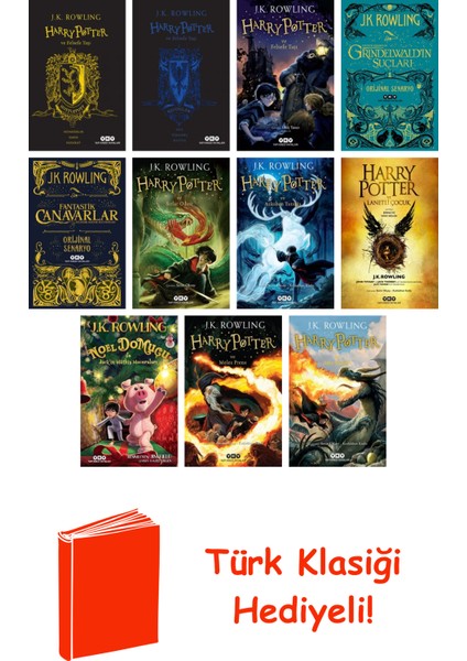 J.k. Rowling 11 Kitap Seti + Türk Klasiği Hediye