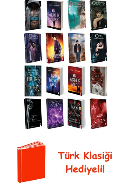 Jennifer L. Armentrout 16 Kitap Seti + Türk Klasiği Hediye