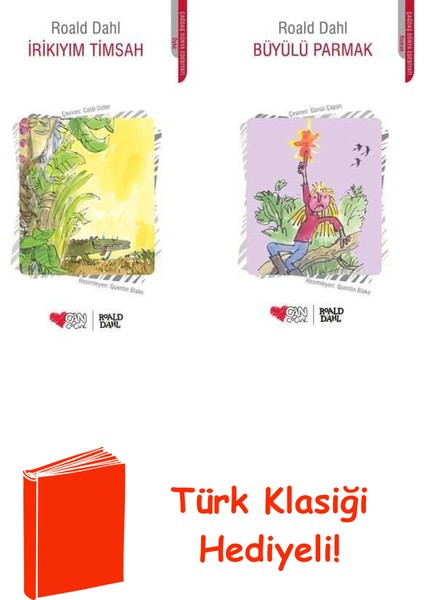 Roald Dahl 2 Kitap Seti + Türk Klasiği Hediye
