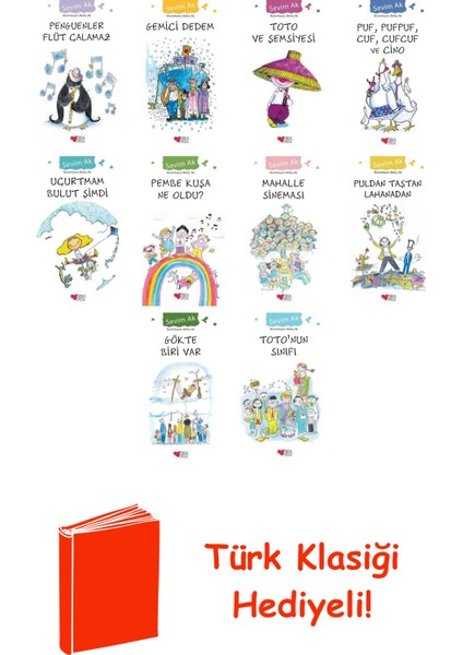 Sevim Ak 10 Kitap Seti + Türk Klasiği Hediye