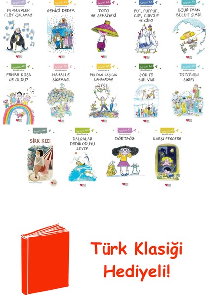 Sevim Ak 14 Kitap Seti + Türk Klasiği Hediye