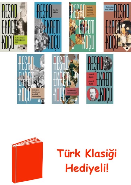 Reşad Ekrem Koçu 7 Kitap Seti + Türk Klasiği Hediye