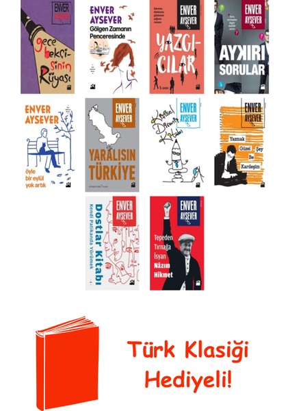 Enver Aysever 10 Kitap Seti + Türk Klasiği Hediye