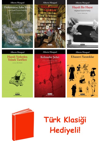 Alberto Manguel 6 Kitap Seti + Türk Klasiği Hediye
