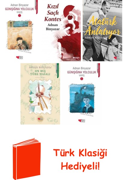 Adnan Binyazar 5 Kitap Seti + Türk Klasiği Hediye
