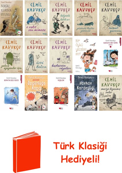 Cemil Kavukçu 15 Kitap Seti + Türk Klasiği Hediye