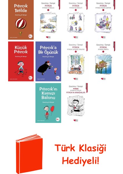 René Goscinny 10 Kitap Seti + Türk Klasiği Hediye