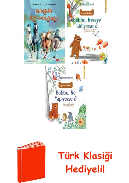 Roberto Piumini 3 Kitap Seti + Türk Klasiği Hediye