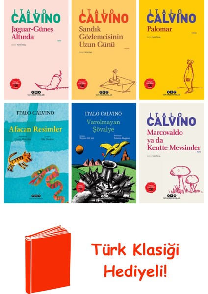 Italo Calvino 6 Kitap Seti + Türk Klasiği Hediye
