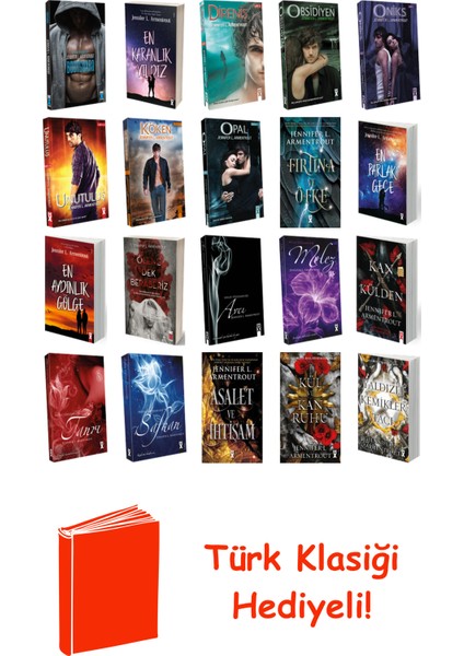 Jennifer L. Armentrout 20 Kitap Seti + Türk Klasiği Hediye