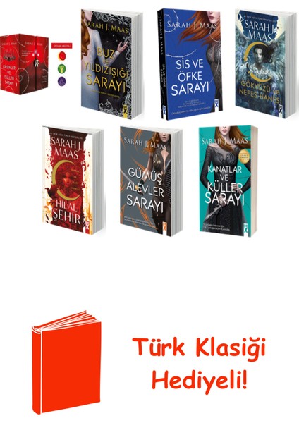 Sarah J. Maas 7 Kitap Seti + Türk Klasiği Hediye