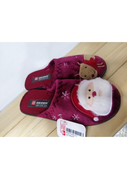 Yeni Sezon Kışlık Rahat Taban Noel Baba Figürlü Kadın Ev Terliği fırsatları