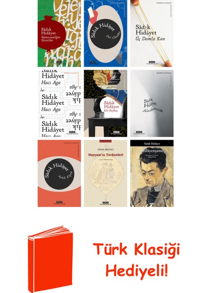 Sâdık Hidâyet 9 Kitap Seti + Türk Klasiği Hediye