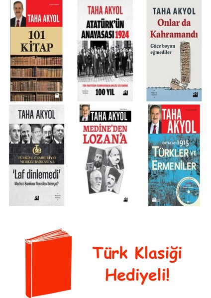 Taha Akyol 6 Kitap Seti + Türk Klasiği Hediye