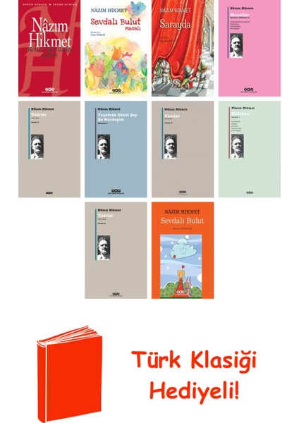 Nâzım Hikmet 10 Kitap Seti + Türk Klasiği Hediye