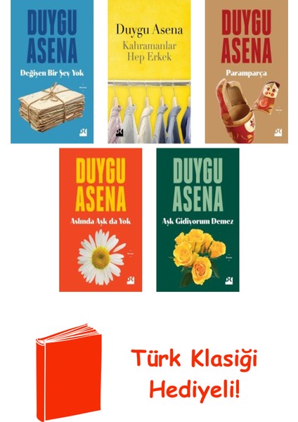 Duygu Asena 5 Kitap Seti + Türk Klasiği Hediye