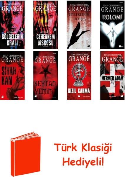 Jean-Christophe Grangé 8 Kitap Seti + Türk Klasiği Hediye