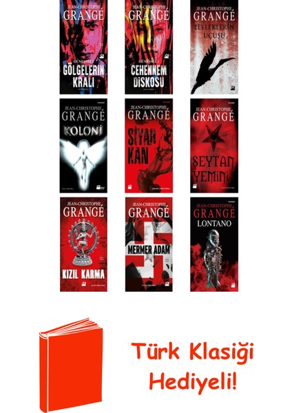 Jean-Christophe Grangé 9 Kitap Seti + Türk Klasiği Hediye