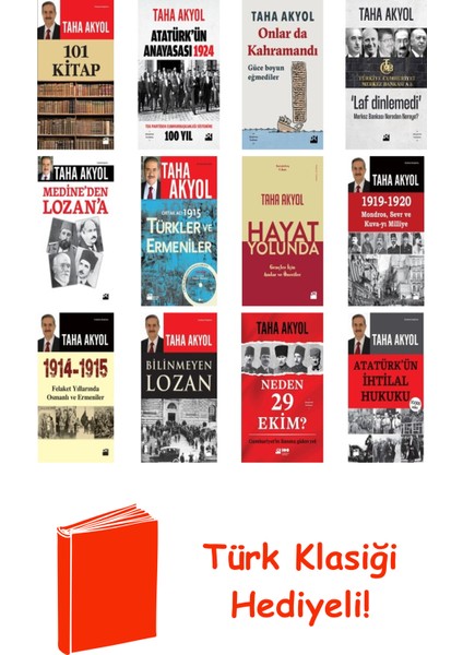 Taha Akyol 12 Kitap Seti + Türk Klasiği Hediye