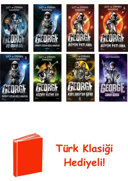 Lucy ve Stephen Hawking 8 Kitap Seti + Türk Klasiği Hediye