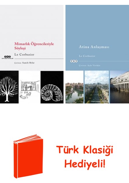 Le Corbusier 2 Kitap Seti + Türk Klasiği Hediye
